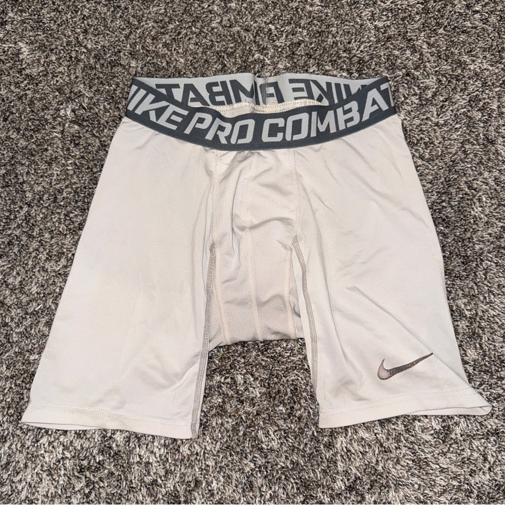 Nike Pro Combat Compression Shorts Men’s Small White Dri-Fit